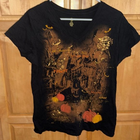 Awesome shirt size LG12–14 black, gold orange awesome design comfy 100% cotton - Picture 1 of 14